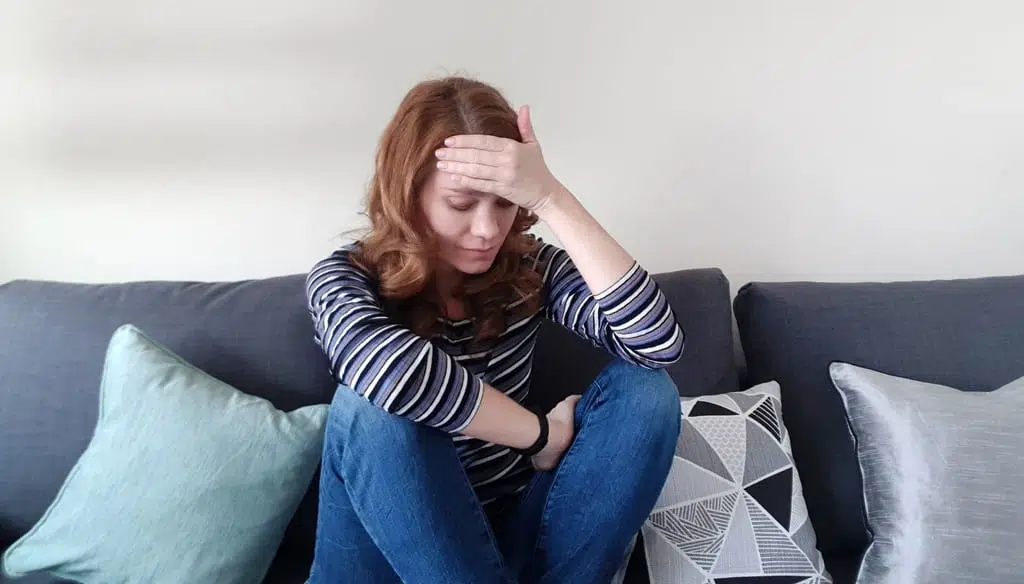 woman experiencing autistic burnout